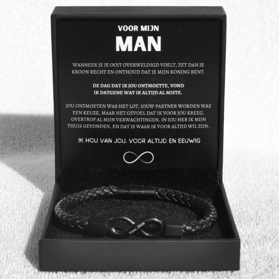 Voor Mijn Man - Infinity Armband