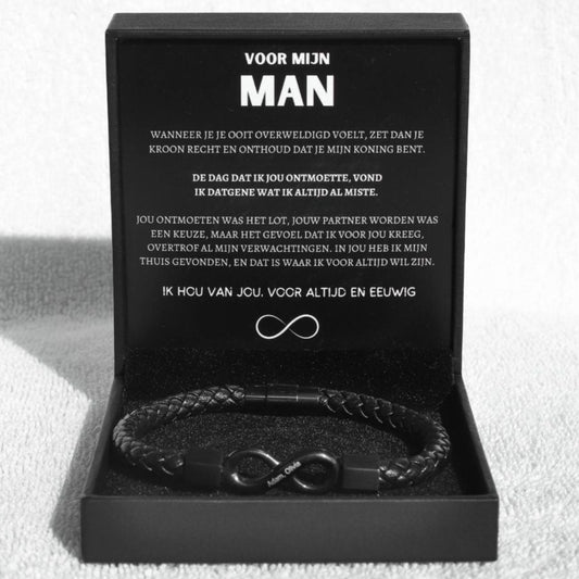 Voor Mijn Man - Infinity Armband